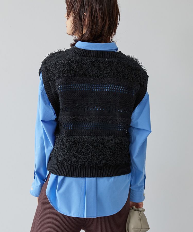 AMERICAN HOLIC「ループミックスニットベスト」|ベスト・ジレ|