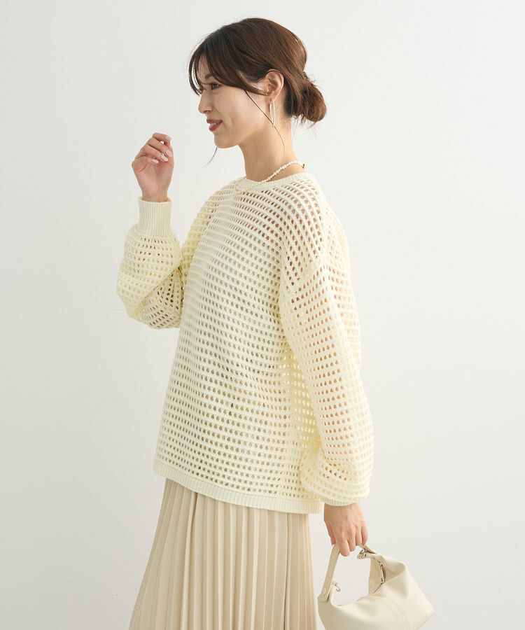 Green Parks「メッシュニットチュニック」|ニット・セーター|