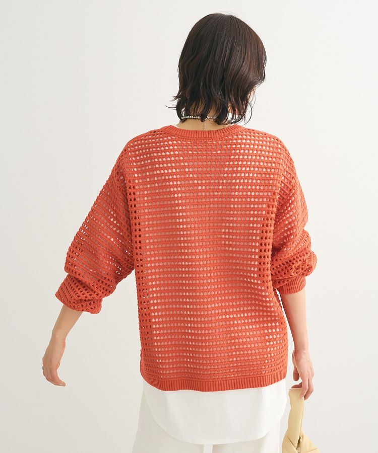 Green Parks「メッシュニットチュニック」|ニット・セーター|