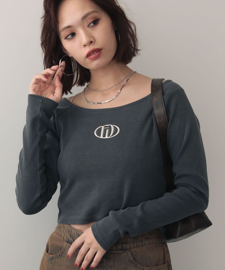 Green Parks「EGOISTピグメントリブプルオーバー」|Tシャツ・カットソー|Gray