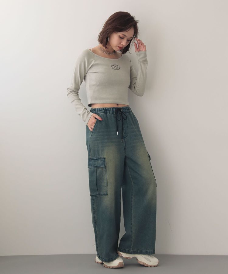 Green Parks「EGOISTピグメントリブプルオーバー」|Tシャツ・カットソー|