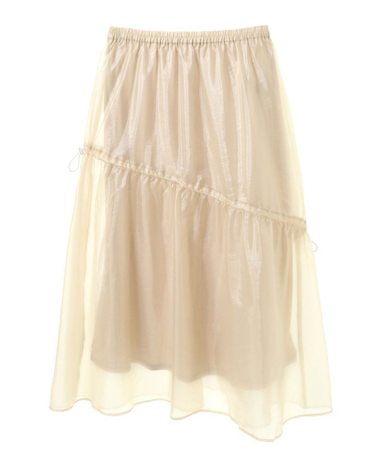 Green Parks「シアーシャイニードロストティアードスカート」|スカート|