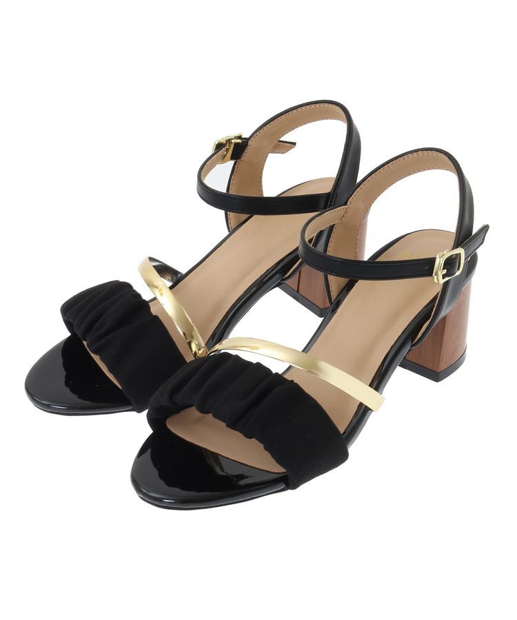 Green Parks「・minia ギャザーストラップサンダル」|サンダル|