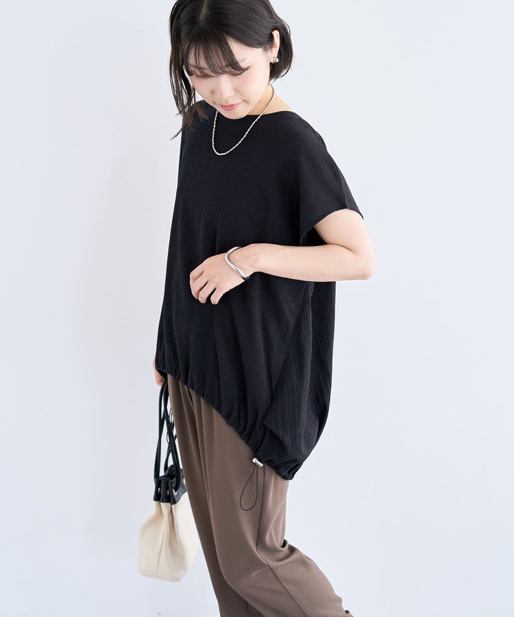 Green Parks「表面カット裾ドロストプルオーバー」|Tシャツ・カットソー|