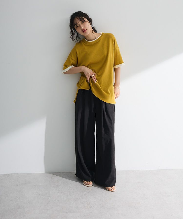 Green Parks「冷やっとすずやかレイヤーニットプルオーバー」|ニット・セーター|