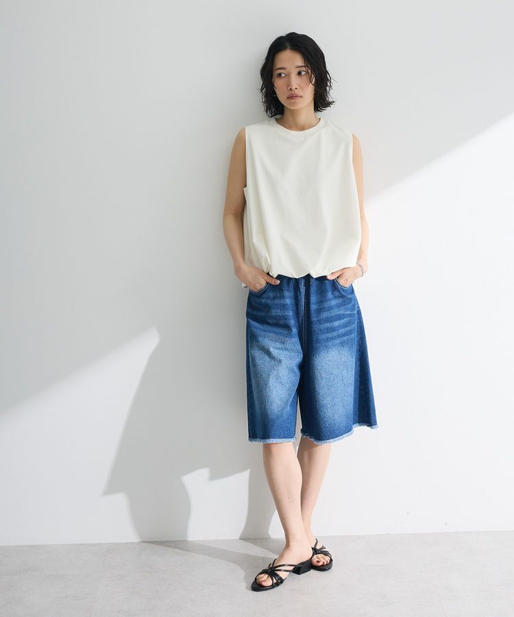 Green Parks「・DOUBLE FLAGS ワイドデニムハーフパンツ」|その他|