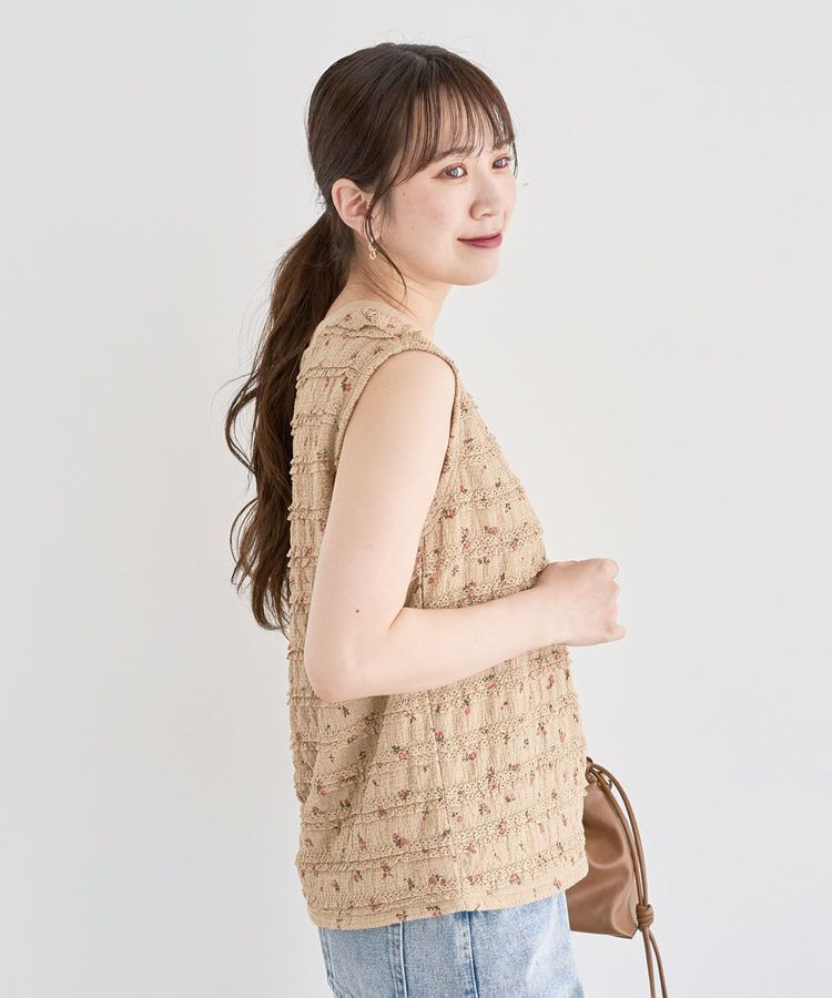 Green Parks「・SUGAR SPOON コバナレースフリルノースリーブ」|Tシャツ・カットソー|