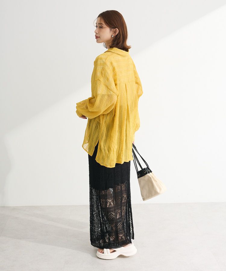 Green Parks「シアーワッシャーロングスリーブシャツ」|シャツ・ブラウス|