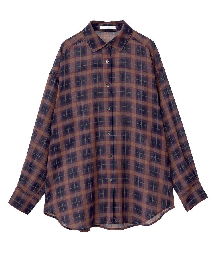 Green Parks「カシュクールシアーシャツ」|シャツ・ブラウス|