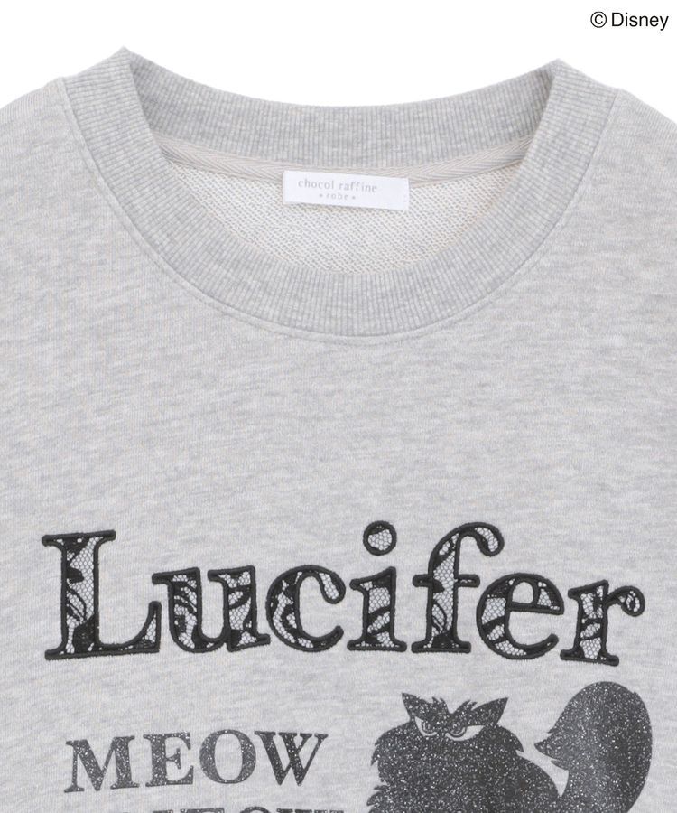 Green Parks「Lucifer/ルシファー/レース英字ロゴスウェット」|スウェット・ジャージ|