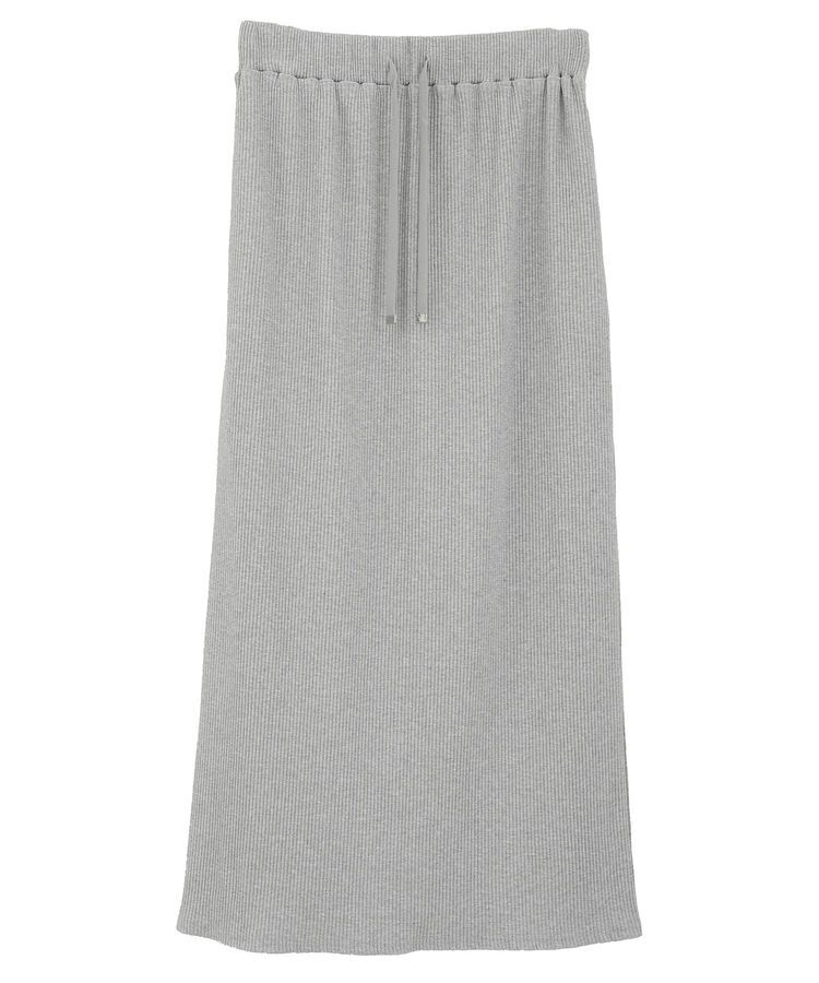 Green Parks「楽ちんIラインリブスカート」|タイト|