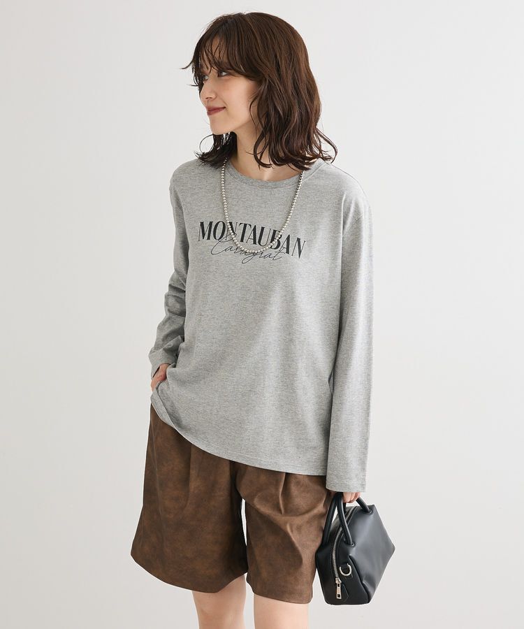 Green Parks「キレイ目ロゴ長袖Tシャツ」|Tシャツ・カットソー|