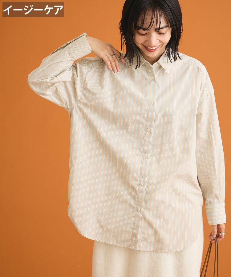 Green Parks「イージーケアアソートシャツチュニック」|チュニック|Beige