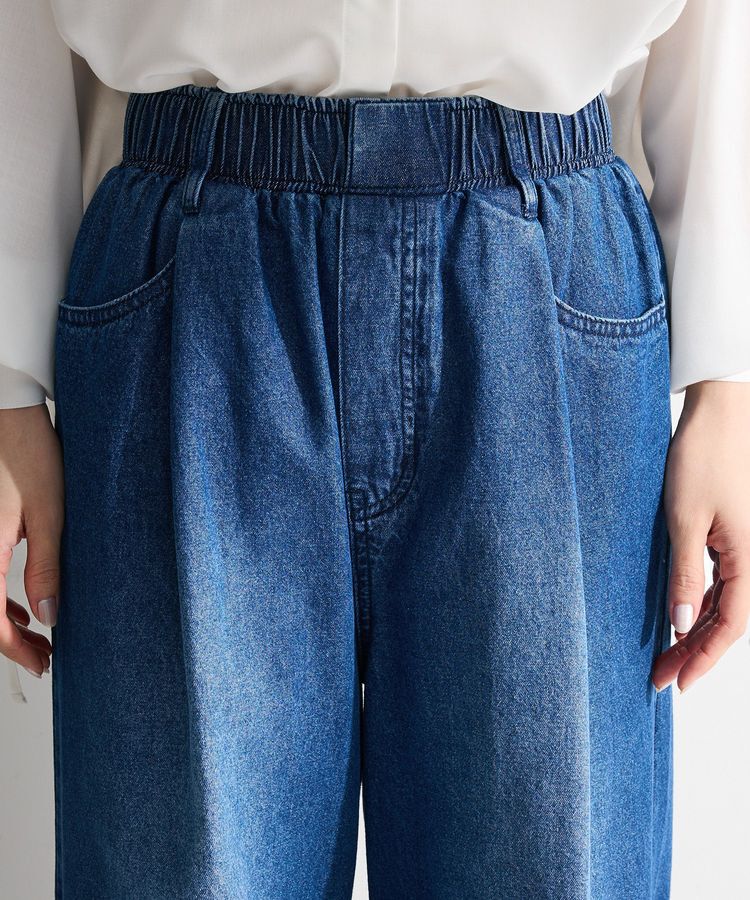 Green Parks「ウエストタックコクーンデニムパンツ」|デニム|