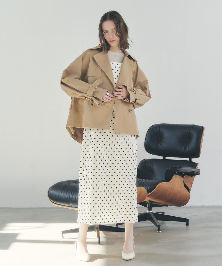 YECCA VECCA「ドット柄バルーンキャミワンピース」|ワンピース|