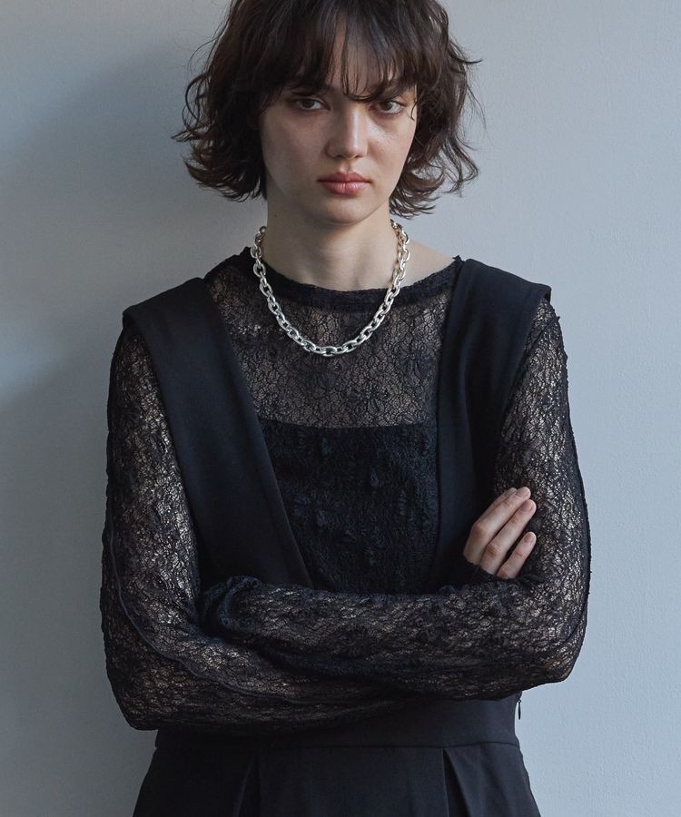 GARAGE OF GOOD CLOTHING「レースクルーネックプルオーバー」|Tシャツ・カットソー|