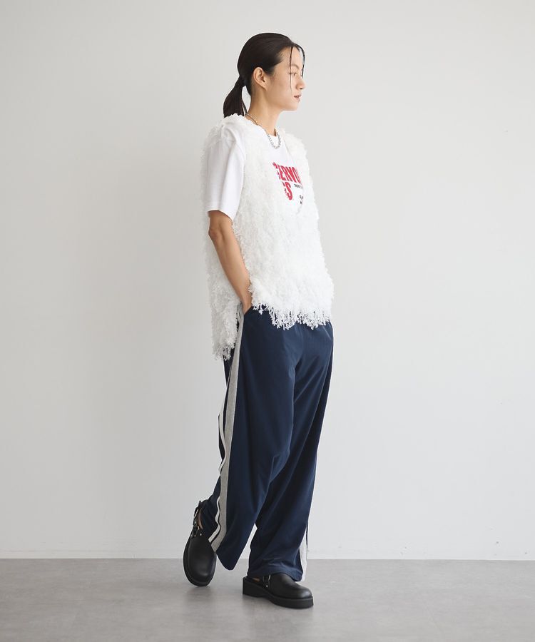 GARAGE OF GOOD CLOTHING「リボンヤーンVネックベスト」|ベスト・ジレ|