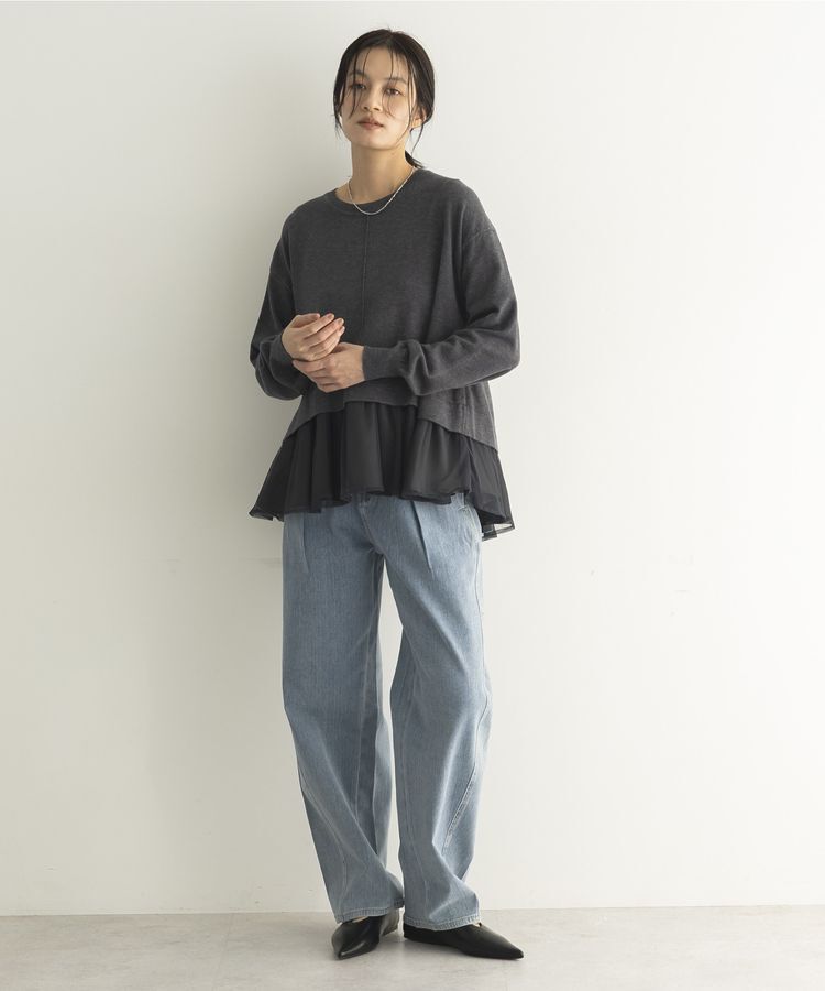 GARAGE OF GOOD CLOTHING「タックコクーンデニムパンツ」|デニム|