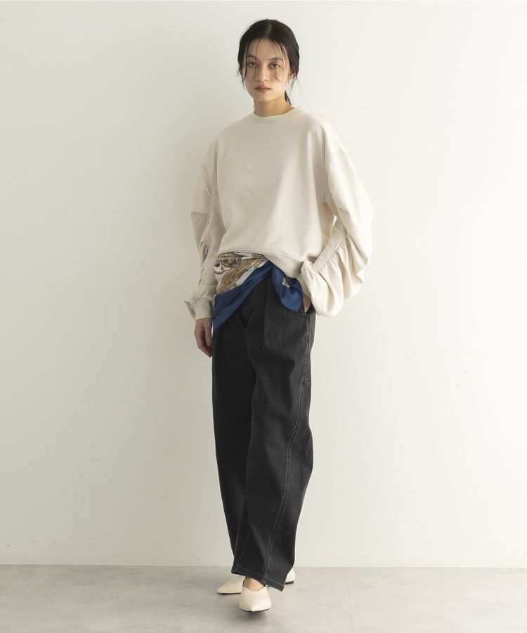 GARAGE OF GOOD CLOTHING「タックコクーンデニムパンツ」|デニム|