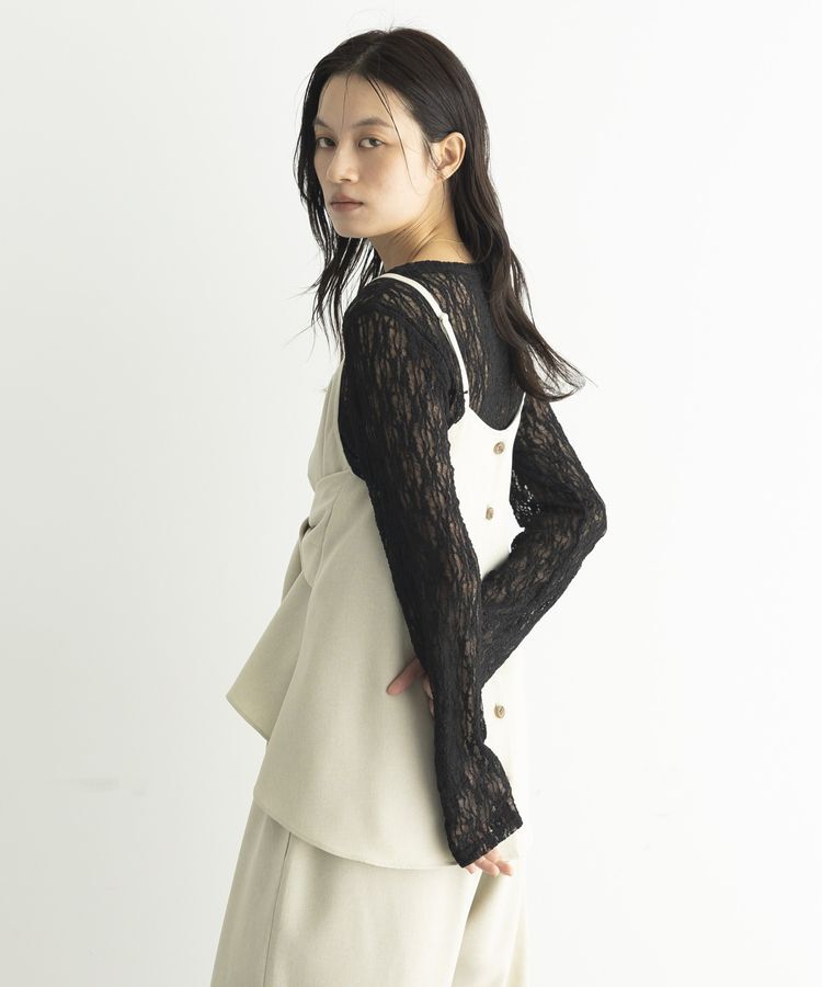 GARAGE OF GOOD CLOTHING「【日本製】無地ジャケットスリーブビスチェ」|ベスト・ジレ|