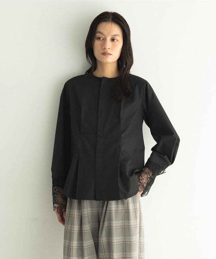 GARAGE OF GOOD CLOTHING「ムジレースカフスタックブラウス」|シャツ・ブラウス|