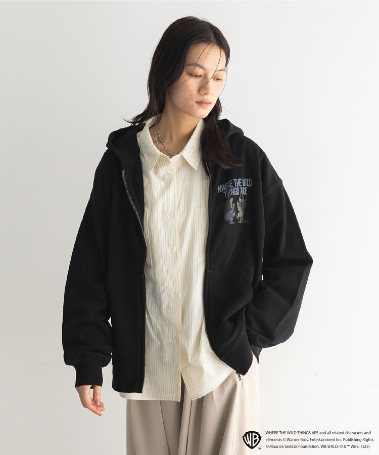 GARAGE OF GOOD CLOTHING「かいじゅう LOGO ZIP HOODIE」|スウェット・ジャージ|Black