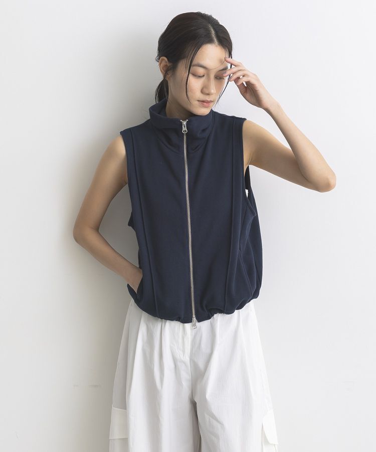 GARAGE OF GOOD CLOTHING「【日本製】裏毛ドロストショートベスト」|ベスト・ジレ|