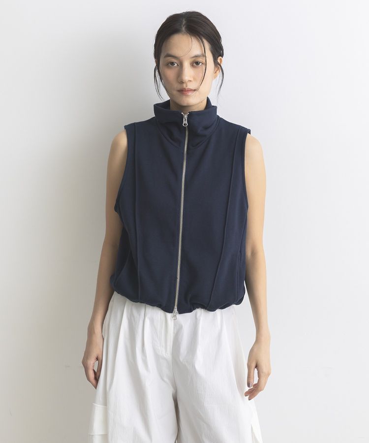 GARAGE OF GOOD CLOTHING「【日本製】裏毛ドロストショートベスト」|ベスト・ジレ|