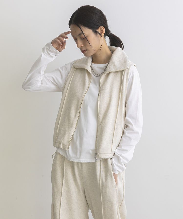 GARAGE OF GOOD CLOTHING「【日本製】裏毛ドロストショートベスト」|ベスト・ジレ|