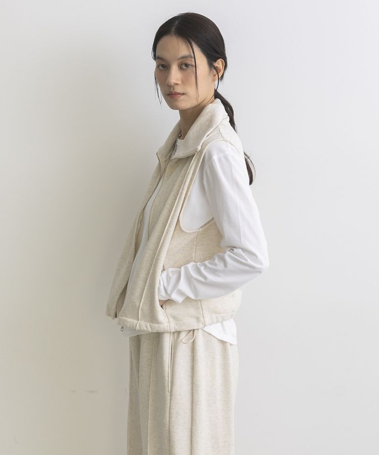 GARAGE OF GOOD CLOTHING「【日本製】裏毛ドロストショートベスト」|ベスト・ジレ|