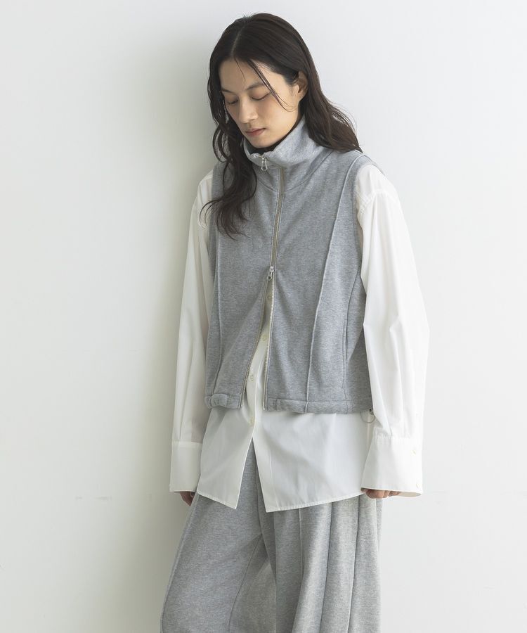 GARAGE OF GOOD CLOTHING「【日本製】裏毛ドロストショートベスト」|ベスト・ジレ|