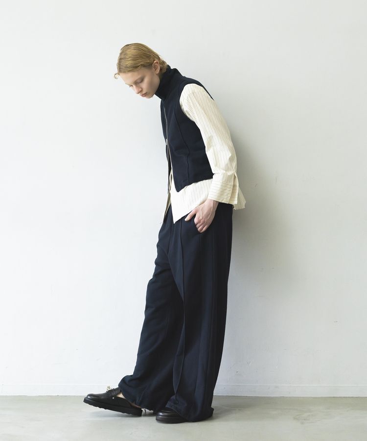 GARAGE OF GOOD CLOTHING「【日本製】裏毛ドロストショートベスト」|ベスト・ジレ|