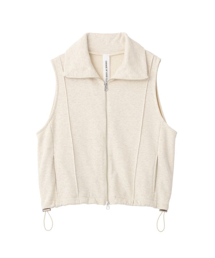 GARAGE OF GOOD CLOTHING「【日本製】裏毛ドロストショートベスト」|ベスト・ジレ|