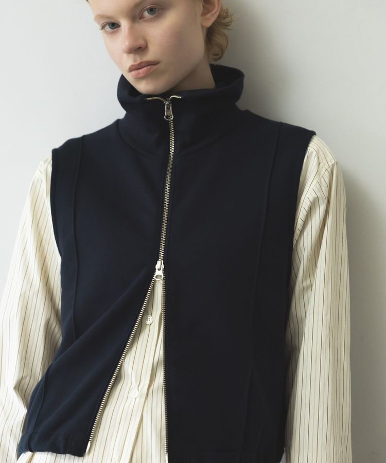 GARAGE OF GOOD CLOTHING「【日本製】裏毛ドロストショートベスト」|ベスト・ジレ|