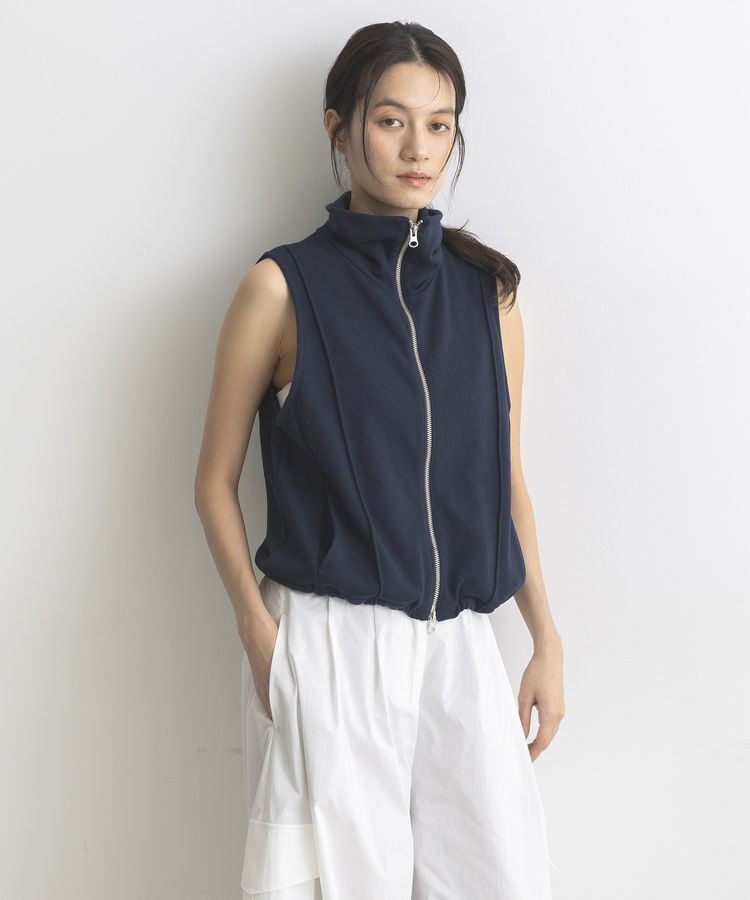 GARAGE OF GOOD CLOTHING「【日本製】裏毛ドロストショートベスト」|ベスト・ジレ|