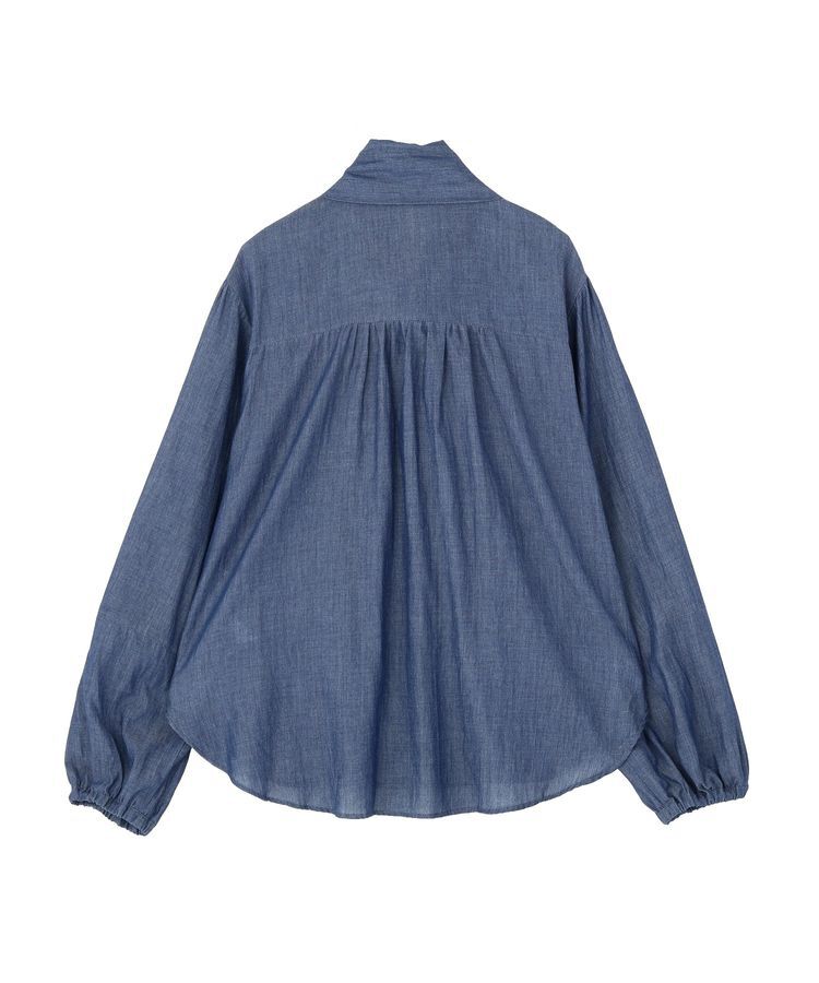 GARAGE OF GOOD CLOTHING「【日本製】シアーデニムボウタイブラウス」|シャツ・ブラウス|
