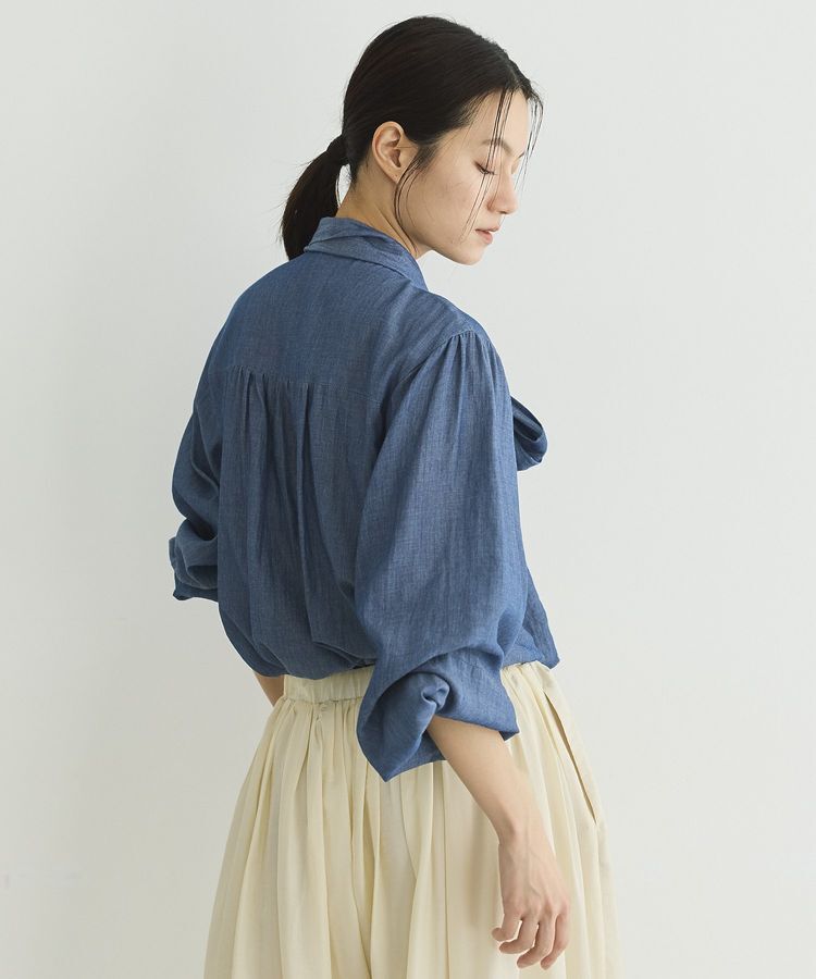 GARAGE OF GOOD CLOTHING「【日本製】シアーデニムボウタイブラウス」|シャツ・ブラウス|