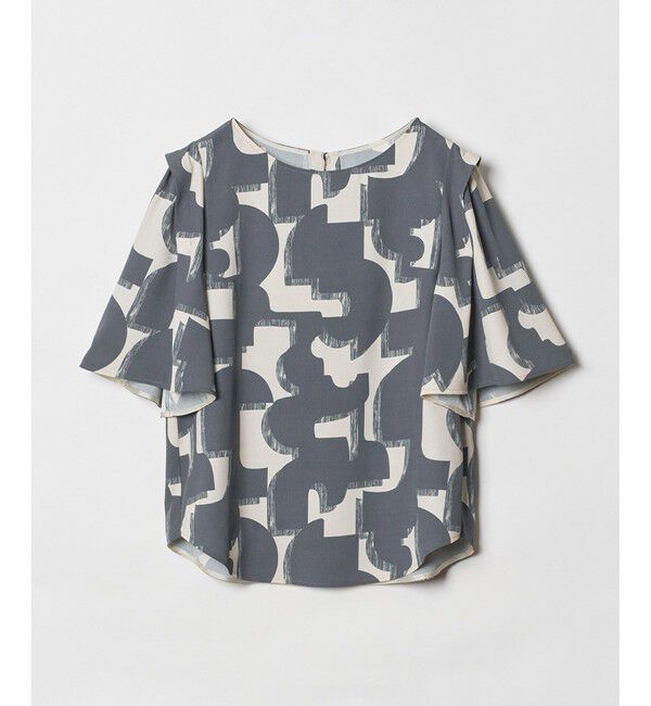 allureville「モダンジオメトリックプリントブラウス」|その他|