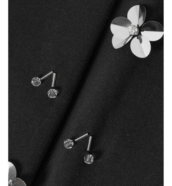 LOULOU WILLOUGHBY「【LOULOU WILLOUGHBY】スパンコールＴシャツ」|Tシャツ・カットソー|