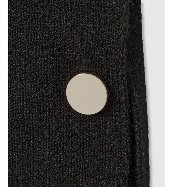 allureville「袖釦Vネックプルオーバー」|ニット・セーター|