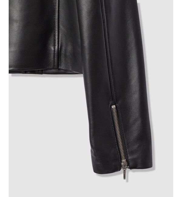 allureville「スタンドカラーレザーライダースジャケット」|ライダースジャケット|