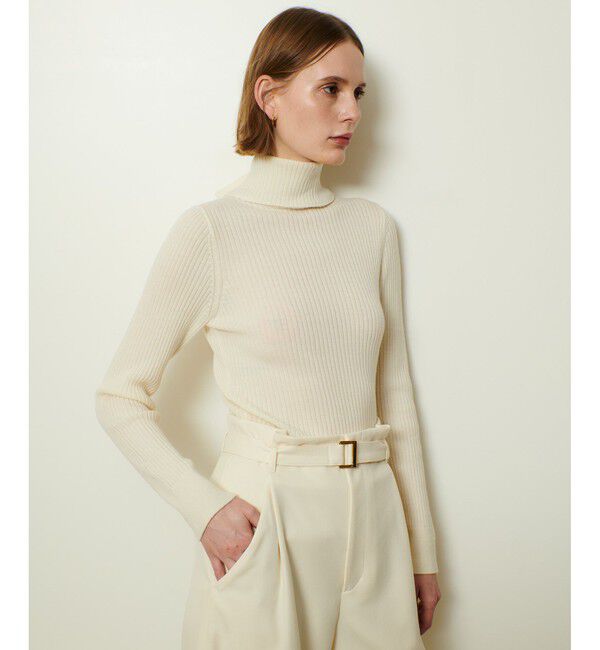 allureville「2WAYネックリブタートル」|ニット・セーター|