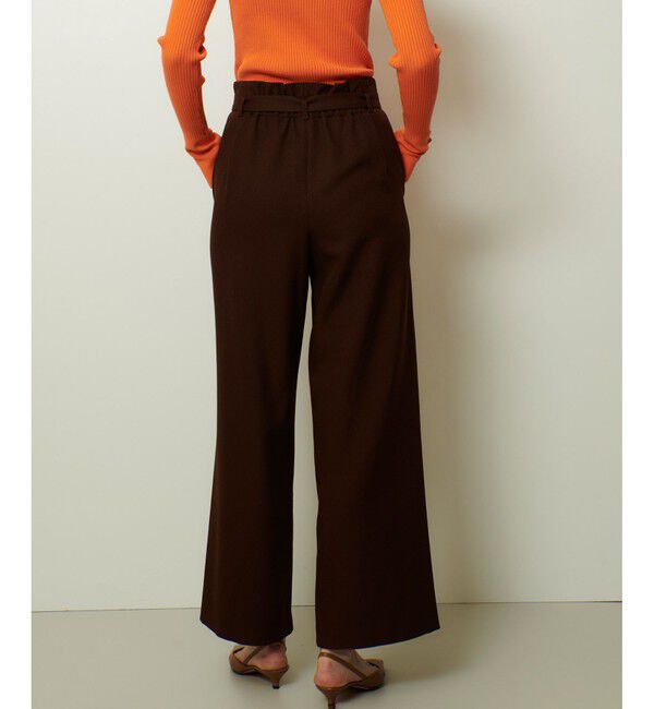 allureville「ウールライクフランネルヨークレスパンツ」|チノ|