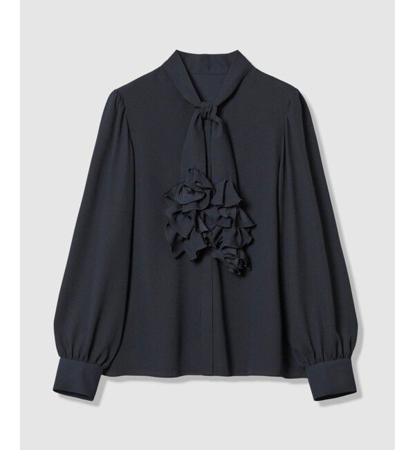 LOULOU WILLOUGHBY「【LOULOU WILLOUGHBY】ペタルフリルボウタイブラウス」|シャツ・ブラウス|