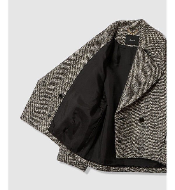 allureville「BONOTTOスパンコールショートコート」|ダッフルコート|