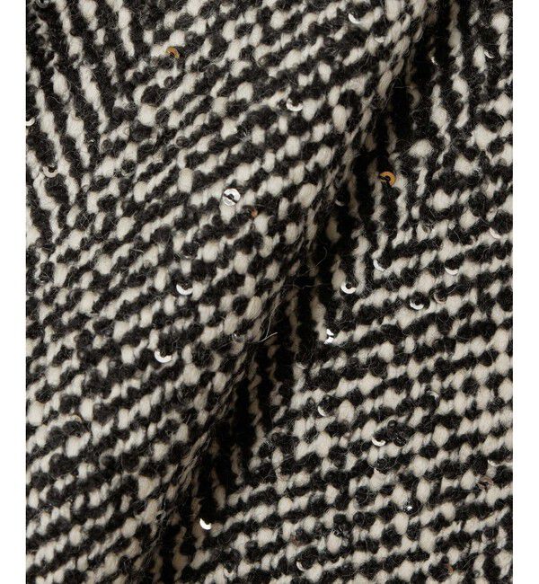allureville「BONOTTOスパンコールショートコート」|ダッフルコート|