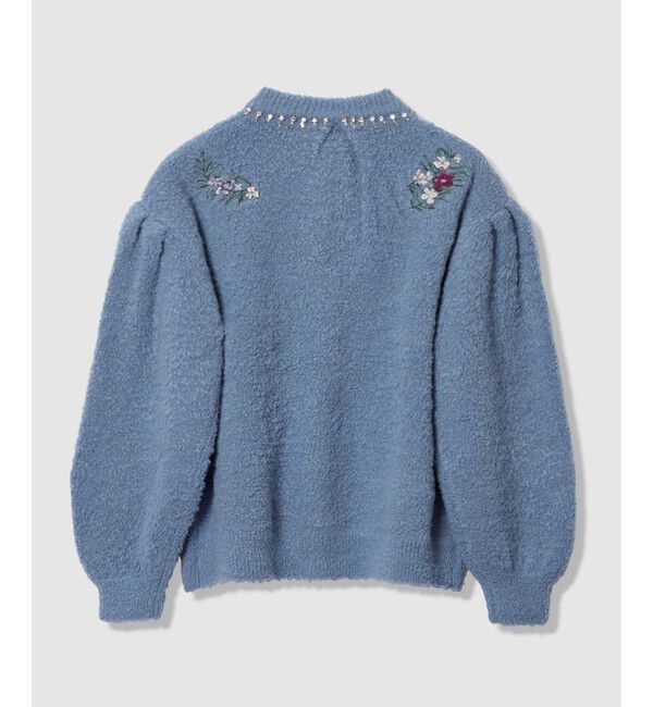 LOULOU WILLOUGHBY「【LOULOU WILLOUGHBY】フラワーズエンブロイダリーカーディガン」|カーディガン|