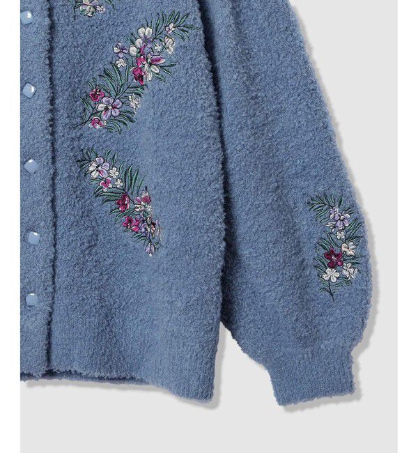 LOULOU WILLOUGHBY「【LOULOU WILLOUGHBY】フラワーズエンブロイダリーカーディガン」|カーディガン|