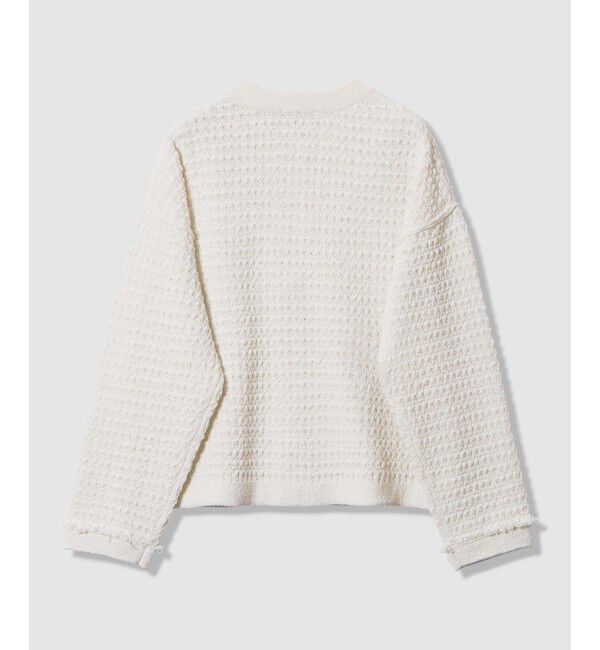 allureville「ニットツイードジャケット」|カーディガン|