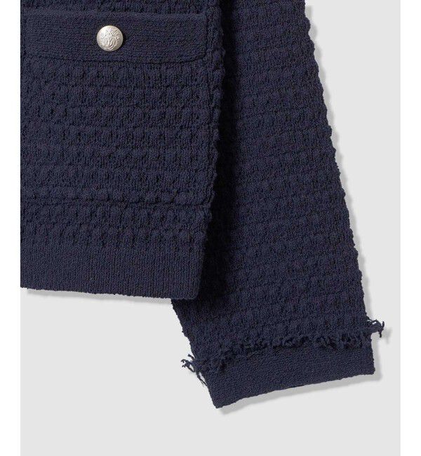 allureville「ニットツイードジャケット」|カーディガン|